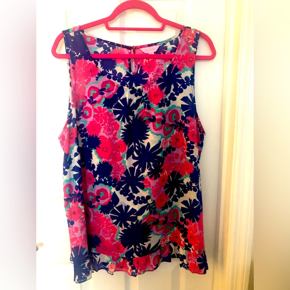 Lilly Pulitzer woven tank top XL